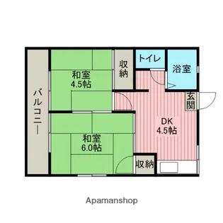 ユニオンハイツ【205号室】の間取り