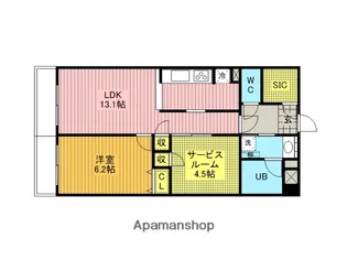 レジデンス浦和前地【502号室】の間取り