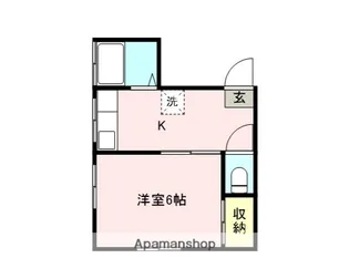 とうざん荘【202号室】の間取り