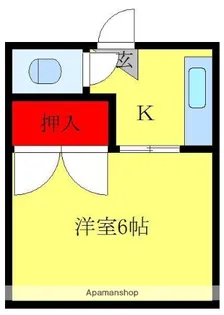 本田マンション1号棟【209号室】の間取り