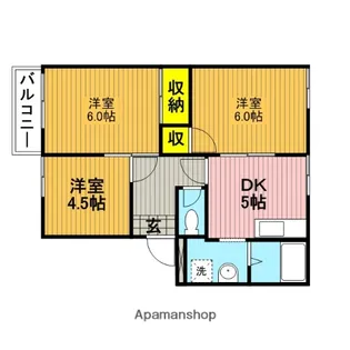 コーポ澤田【B102号室】の間取り