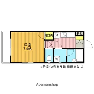 ライジングハウス【203号室】の間取り