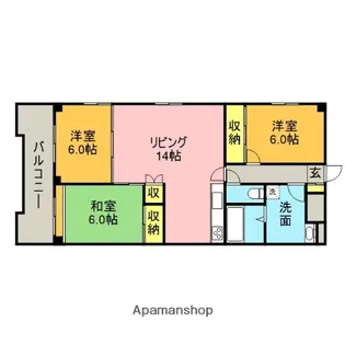 エテルナ・ルミエーラ芝【4階】の間取り