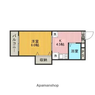 雅ハイム蕨・Ⅱ【201号室】の間取り