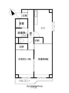 本橋ハイツ【203号室】の間取り