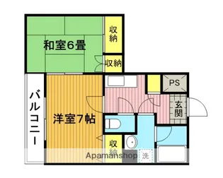 ブリュッヘンパーク【1階】の間取り