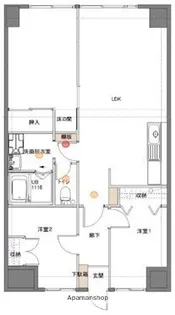 サンライト南浦和2番館【703号室】の間取り