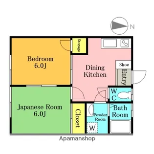 ウインズ芝【1階】の間取り