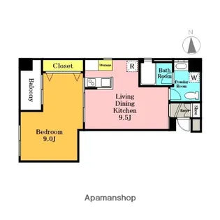 アクシーズグランデ蕨Ⅱ【2階】の間取り