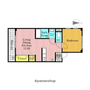 フラワーハイム【2階】の間取り