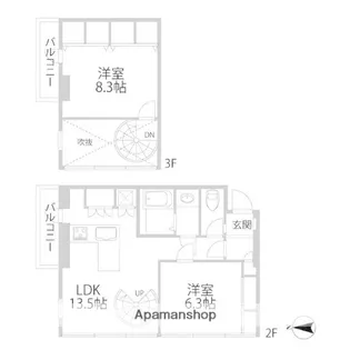 LAPUTAⅡ【202号室】の間取り