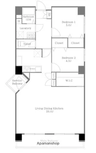 リデンテ南浦和【6階】の間取り