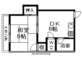 ハイツ神明台【2階】の間取り