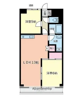 ライオンズマンション浦和仲町【204号室】の間取り