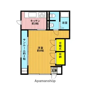 メゾンオデット【101号室】の間取り