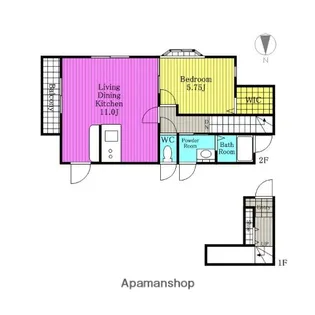 カサ ボニータ【2F号室】の間取り