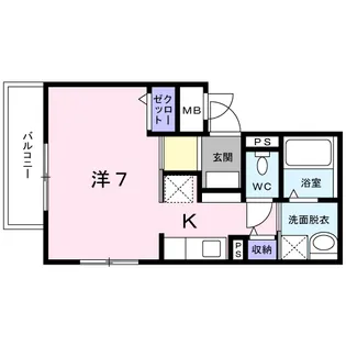 シャトルⅠ芝【3階】の間取り