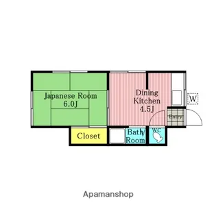 マルヤ荘【2号号室】の間取り