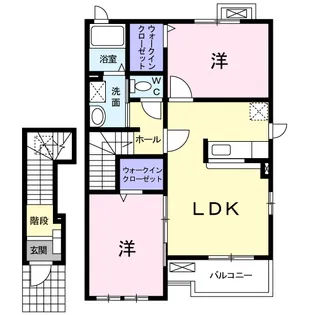 ミルト ガーデン【2階】の間取り