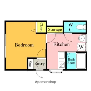 前川第2コーポ【101号室】の間取り
