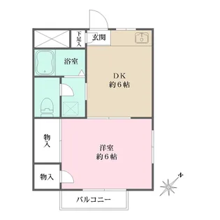 SEVEN HITU【2階】の間取り