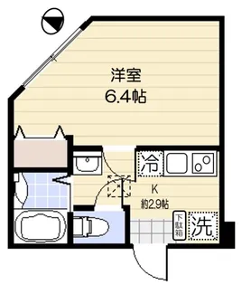 アカテリア蕨【1階】の間取り