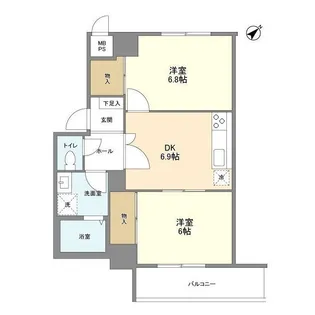 メゾン・ド・アストラ【8階】の間取り