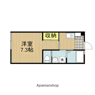 ピュアメゾン川口芝【203号室】の間取り