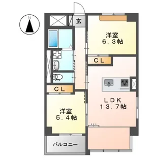 REGALIA(レガリア)【4階】の間取り