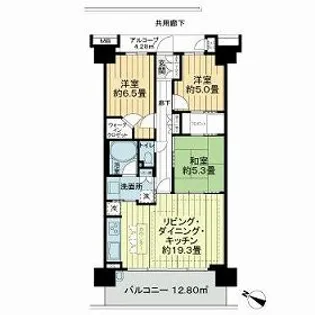 ローレルコート南浦和【11階】の間取り