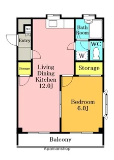 ピノマンション【102号室】の間取り