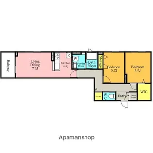VILLA 彩の杜【3階】の間取り