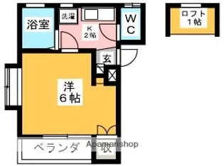 アドミラブールF【2階】の間取り