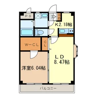 クレールⅤ【3階】の間取り