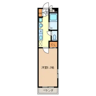 MUSCAT【201号室号室】の間取り