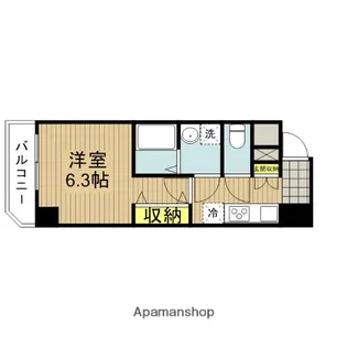 ライジングハウスゴテン【401号室】の間取り