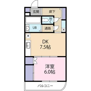 KSマンション文蔵【304号室号室】の間取り