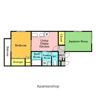 メゾン I.Y【102号室】の間取り