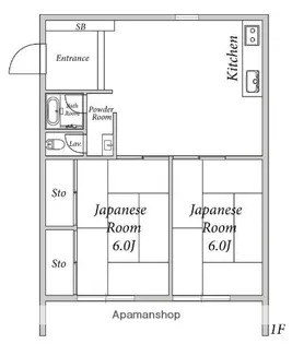 原コーポⅠ【102号室】の間取り