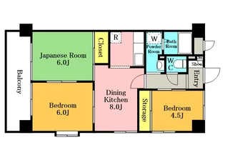 T’S GARDEN蕨Ⅱ【4階】の間取り