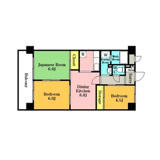 T’S GARDEN蕨Ⅱ【5階】の間取り