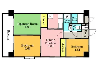 T’S GARDEN蕨Ⅱ【5階】の間取り