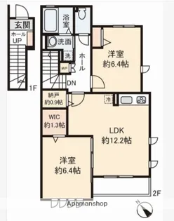 CASA CANTARE【202号室】の間取り