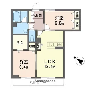 大門ベレオⅢ【302号室】の間取り