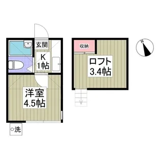 ベルB【1階】の間取り