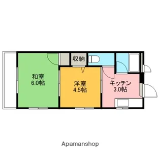 三晃ハイツⅢ【103号室】の間取り