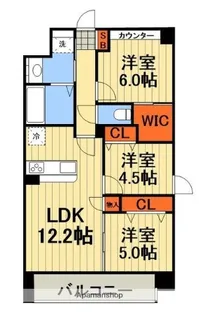 SANITAS WARABI【606号室号室】の間取り