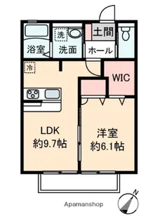 ハーモニー【202号室】の間取り