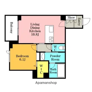 プロエコレット【1階】の間取り