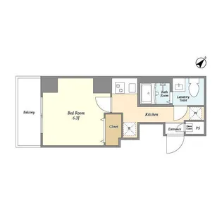 アルファコート蕨5【1階】の間取り